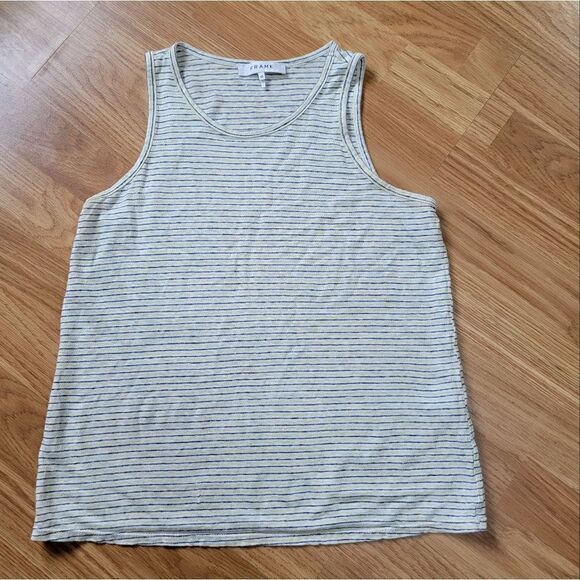 Frame Stripes Sleeveless Top S - Picture 1 of 6